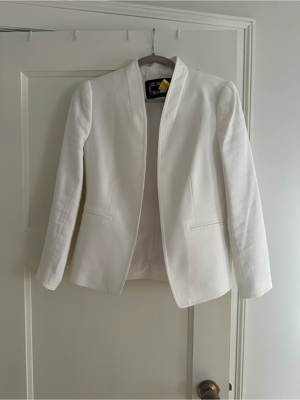 J. Crew White Open-Front Women's Blazer